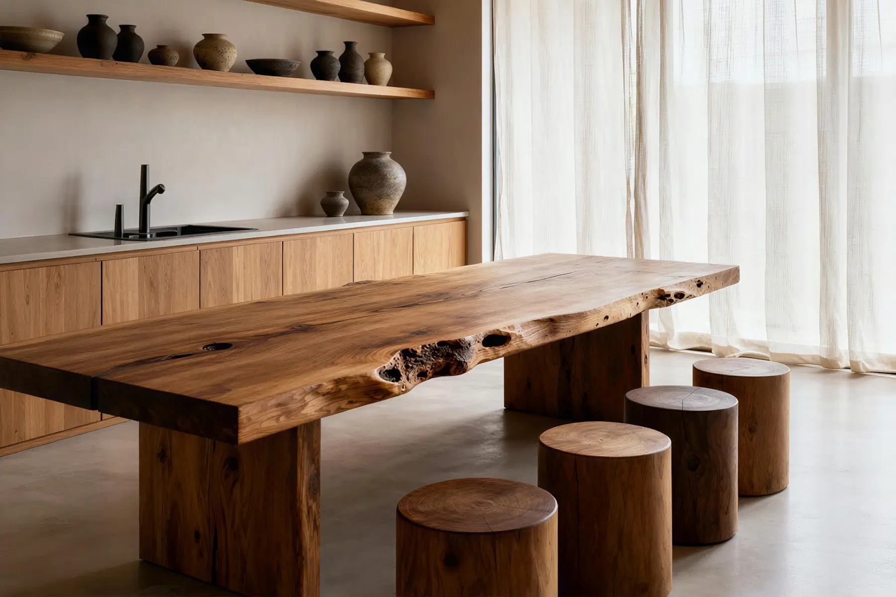 Interior scene with table styling